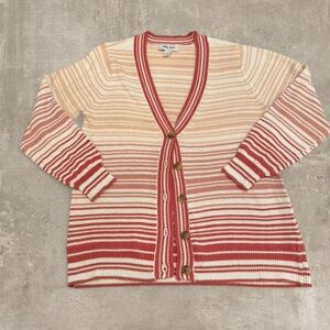Nine West Multicolor Striped Cardigan